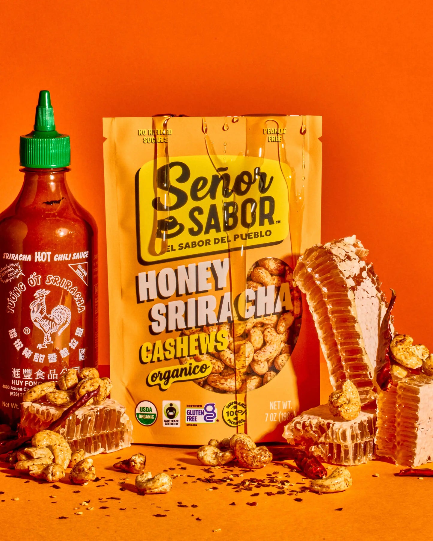 Honey Sriracha Cashews